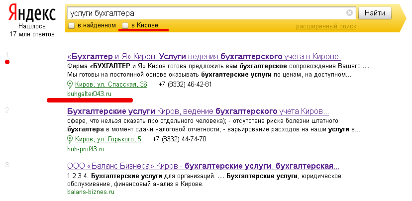 Позиции сайта в Яндексе